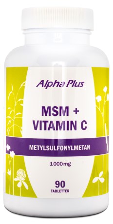 Alpha Plus MSM + Vitamin C, Helse - Alpha Plus