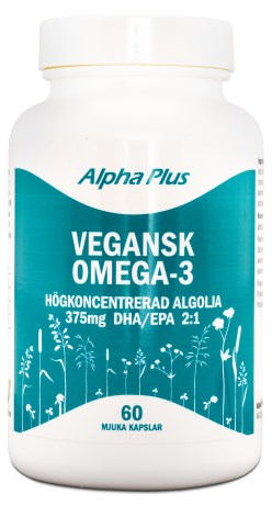 Alpha Plus Omega 3 Vegan, Helse - Alpha Plus