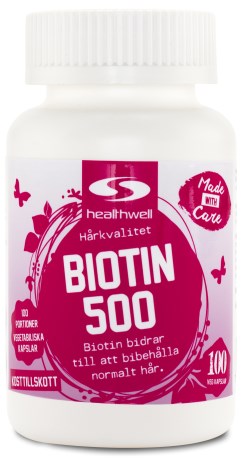 Biotin 500, Kosttilskud - Healthwell