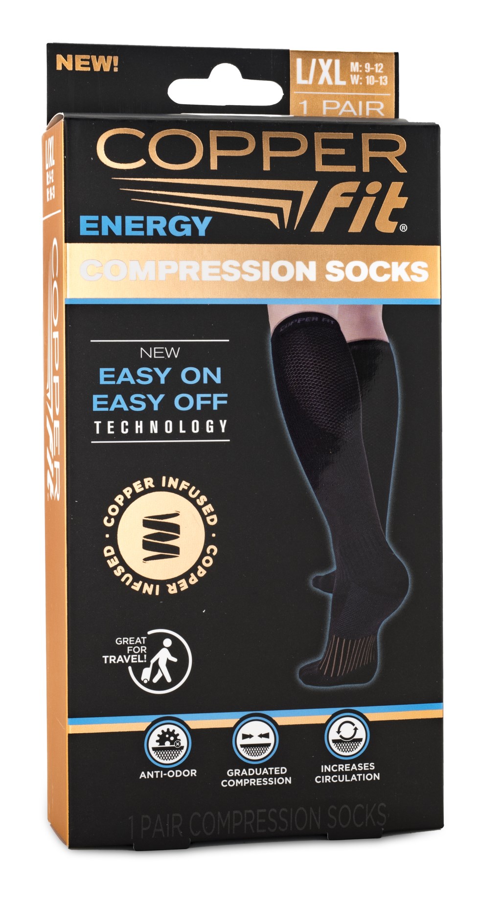 Køb Copper Fit 2.0 Energy Compression Socks Dam hos Svensk Kosttilskud
