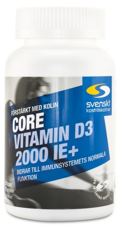 Core Vitamin D3 2000 IE+, Kosttilskud - Svenskt Kosttillskott