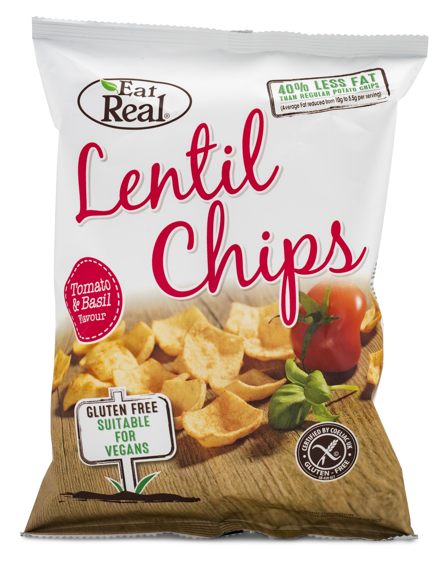 Køb Eat Real Lentil Chips hos Svensk Kosttilskud