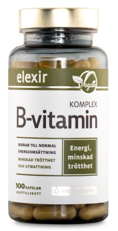 Elexir Pharma B-vitamin Komplex, Kosttilskud - Elexir Pharma