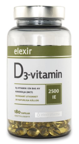 Elexir Pharma Vitamin D3, Kosttilskud - Elexir Pharma