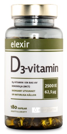 Elexir Pharma Vitamin D3, Kosttilskud - Elexir Pharma