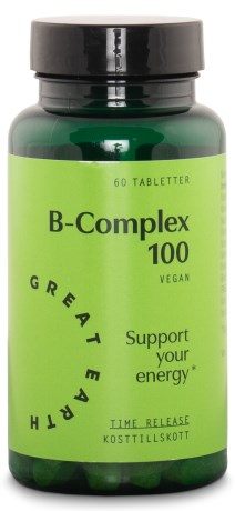 Great Earth B-Complex 100 mg, Kosttilskud - Great Earth