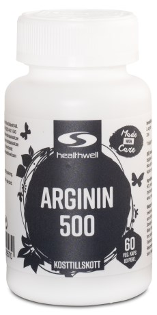 Arginin 500, Kosttilskud - Healthwell
