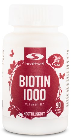 Biotin 1000, Kosttilskud - Healthwell