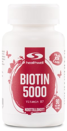 Biotin 5000, Kosttilskud - Healthwell