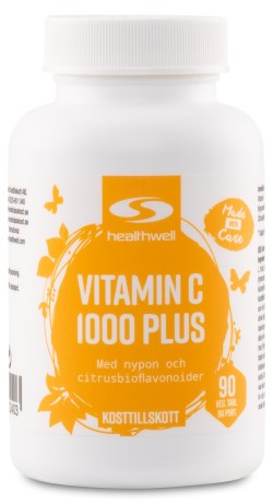 Healthwell C-vitamiini 1000 Plus, Kosttilskud - Healthwell