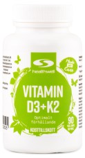 Healthwell D3+K2 Vitamiini 