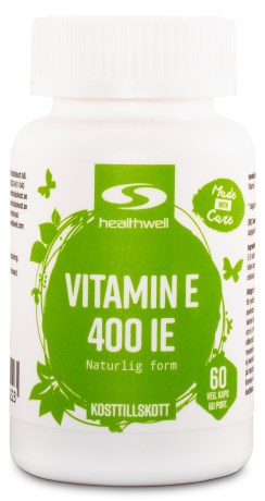Vitamin E, Kosttilskud - Healthwell