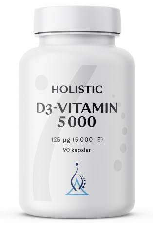 Holistic D3-vitamin 5000 IE, Kosttilskud - Holistic