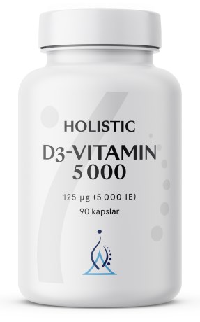Holistic D3-vitamin 5000 IE, Kosttilskud - Holistic