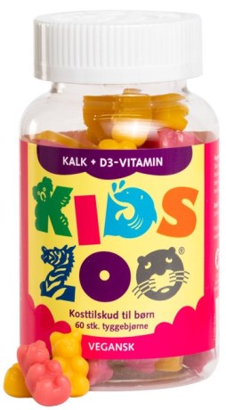 KidsZoo Kalcium+D Tyggegummi, Kosttilskud - Kids Zoo