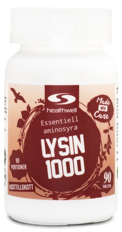 Lysin 1000, Kosttilskud - Healthwell