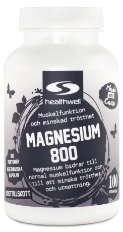 Magnesium 800, Kosttilskud - Healthwell