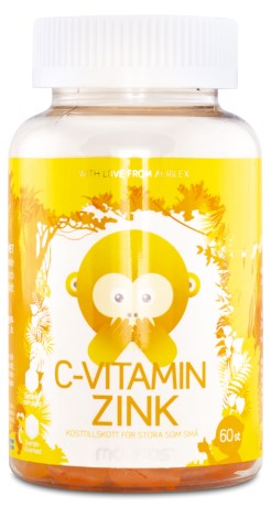 Monkids C-vitamin + Zink, Kosttilskud - Monkids