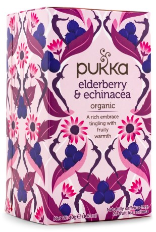 Pukka Elderberry & Echinacea, Kosttilskud - Pukka