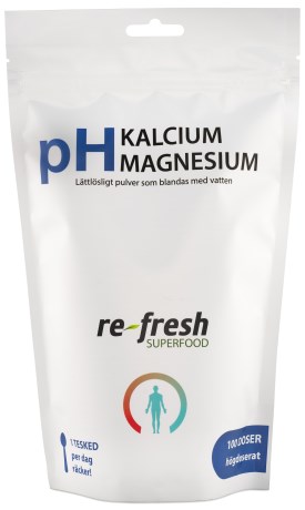 Re-fresh Superfood pH Calcium Magnesium, Kosttilskud - Re-fresh Superfood
