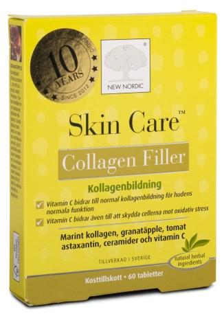 Skin Care Collagen Filler, Kosttilskud - New Nordic