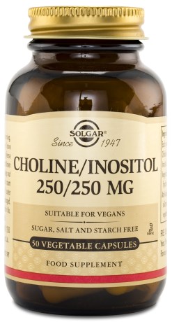 Solgar Choline+Inositol, Kosttilskud - Solgar