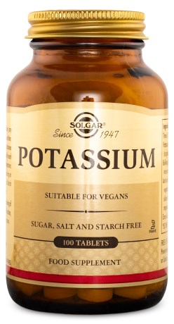 Solgar Potassium, Kosttilskud - Solgar