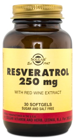 Solgar Resveratrol 250 mg, Kosttilskud - Solgar