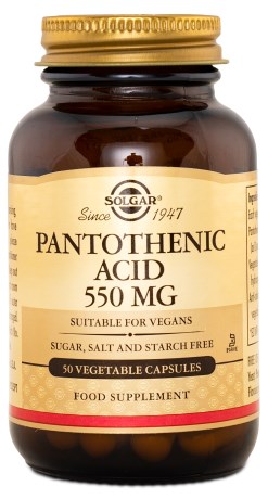 Solgar Vitamin B5 Pantothensyre, Kosttilskud - Solgar