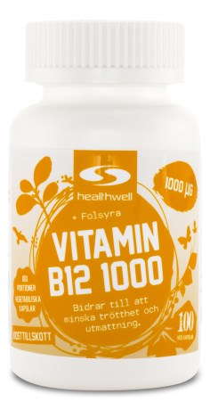 Vitamin B12 1000 Methyleret, Kosttilskud - Healthwell