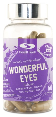 Wonderful Eyes, Helse - Healthwell