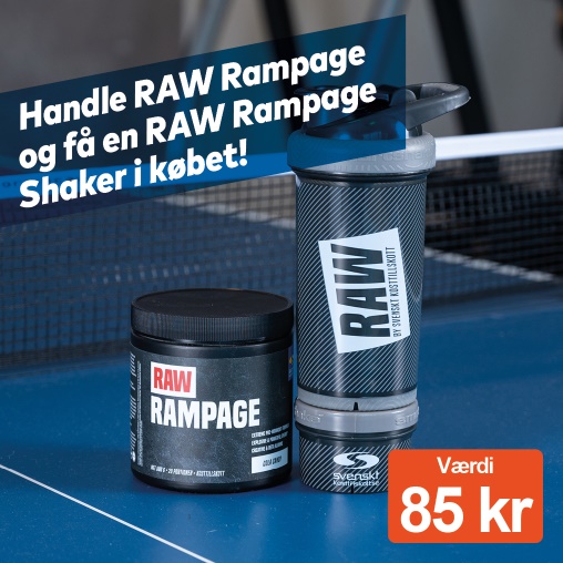 RAW Rampage -ny smag + RAW RAMPAGE SHAKER i købet 